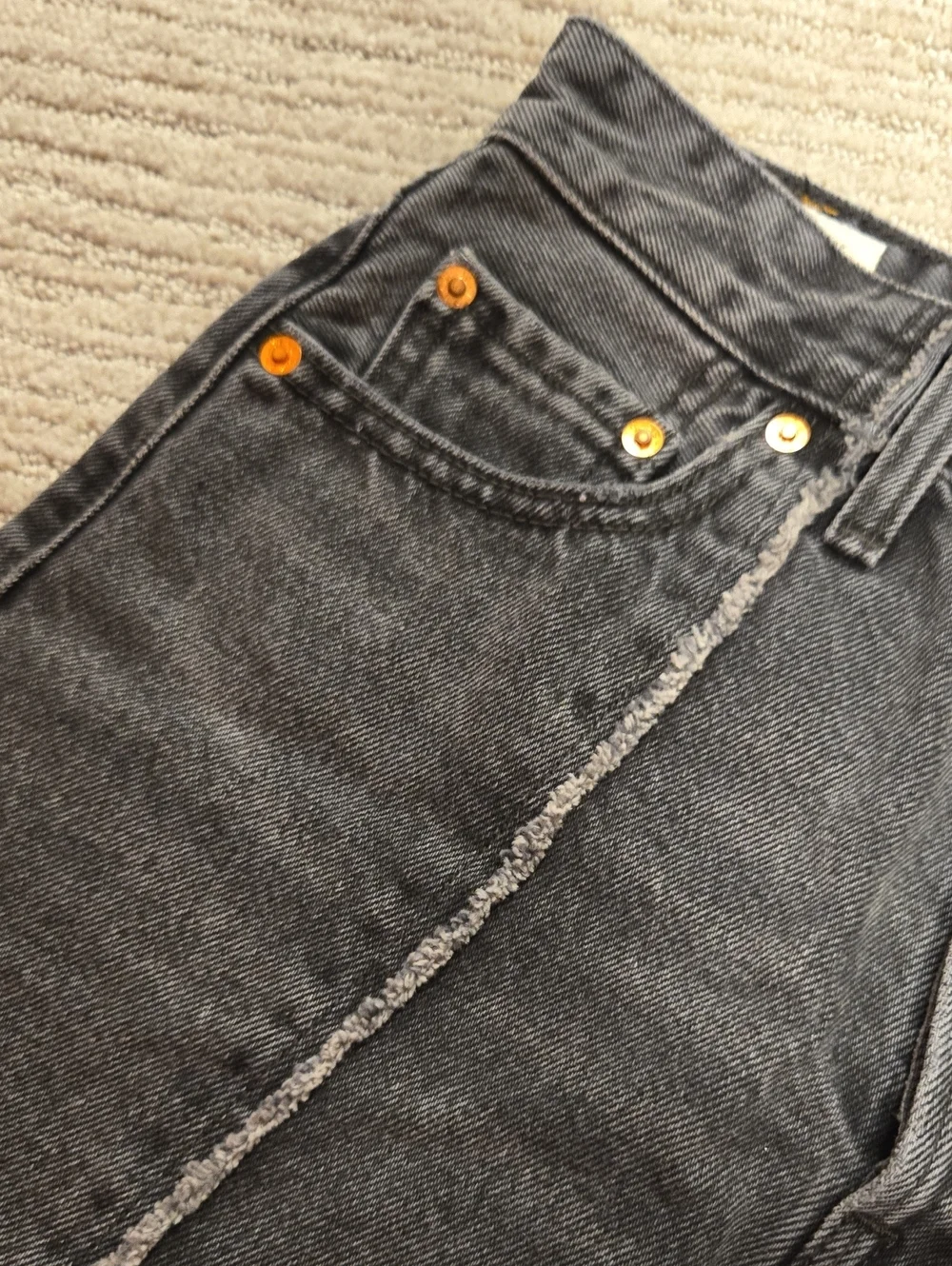 NWT Levi's Recrafted Icon Skirt-Fifth Dimension Black